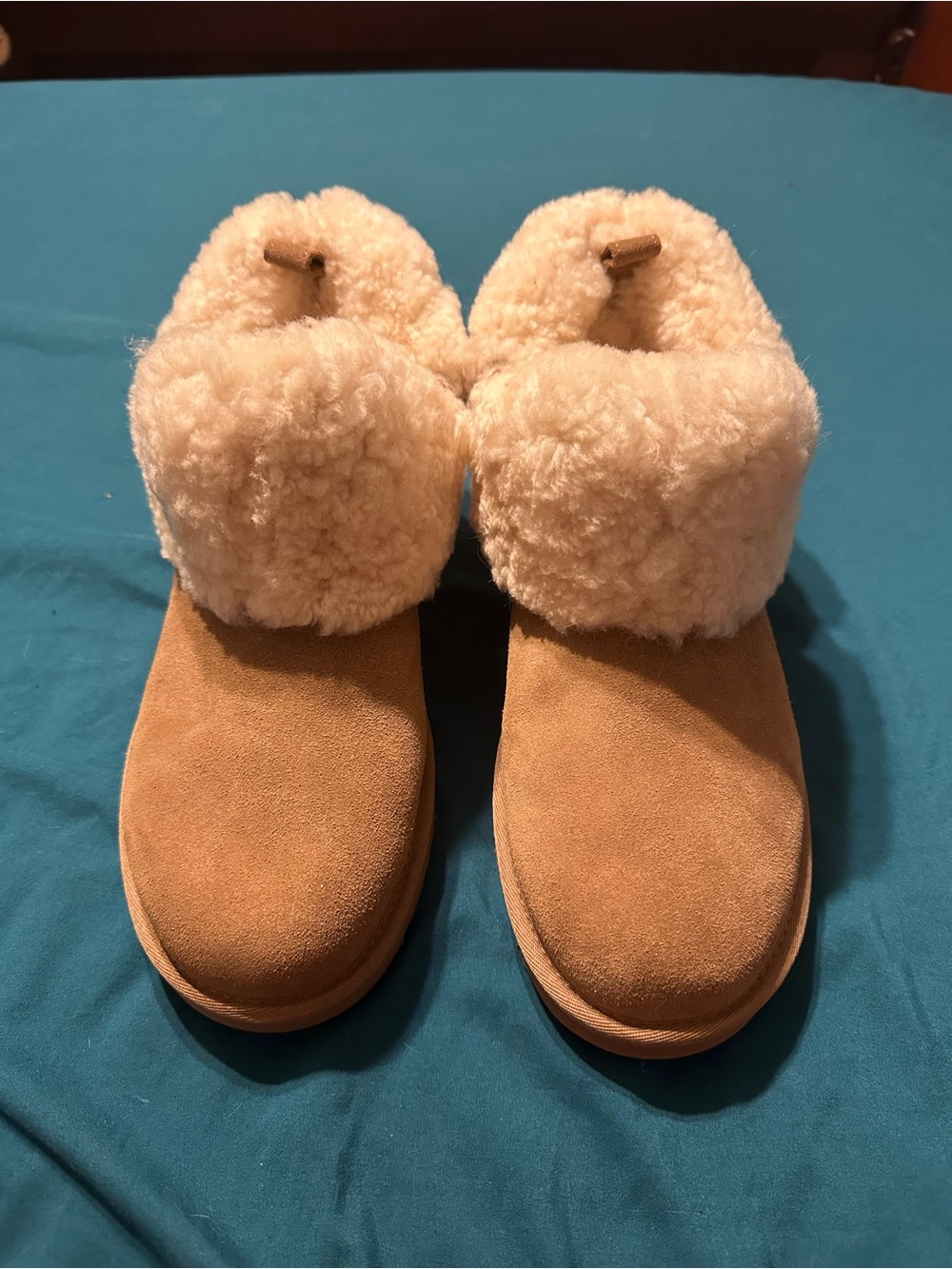 UGG Chestnut Heritage Braid Mini Boots